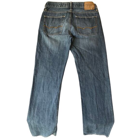 American Eagle Women Jeans size 30 / 34 Blue Straight Leg Mid Rise - Picture 11 of 11